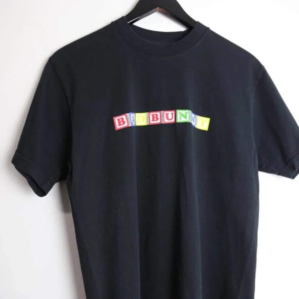 LICENSED ORIGINAL Bad Bunny YHLQMDLG Blocks Tour Concert Shirt Merch Black SM - Picture 2 of 5